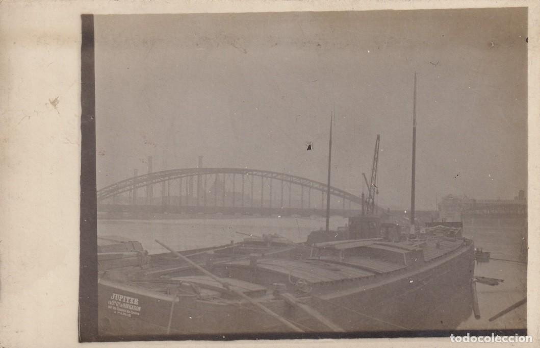 Cartes Postales: Antigua postal - Carte postale: Jupiter &agrave; la St&eacute;. Gle de Navigation sur les Canaux du Centre &agrave; Paris