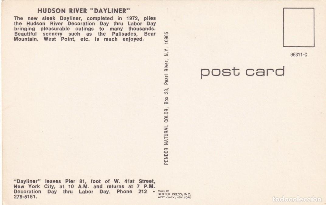 Postales: Antigua postal - Hudson River Dayliner - Foto 2
