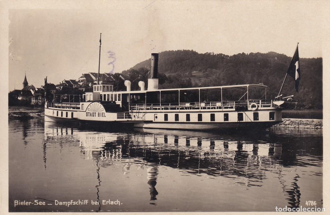 Postales: Bieler see - Dampfschiff bei Erlach - Foto 1