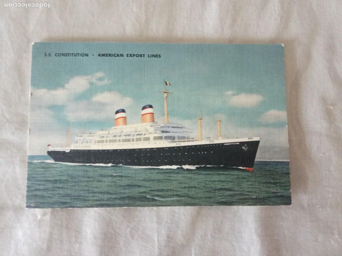 Postales: POSTAL S.S.CONSTITUTION - AMERICAN EXPORT LINES.NUEVA. - Foto 1