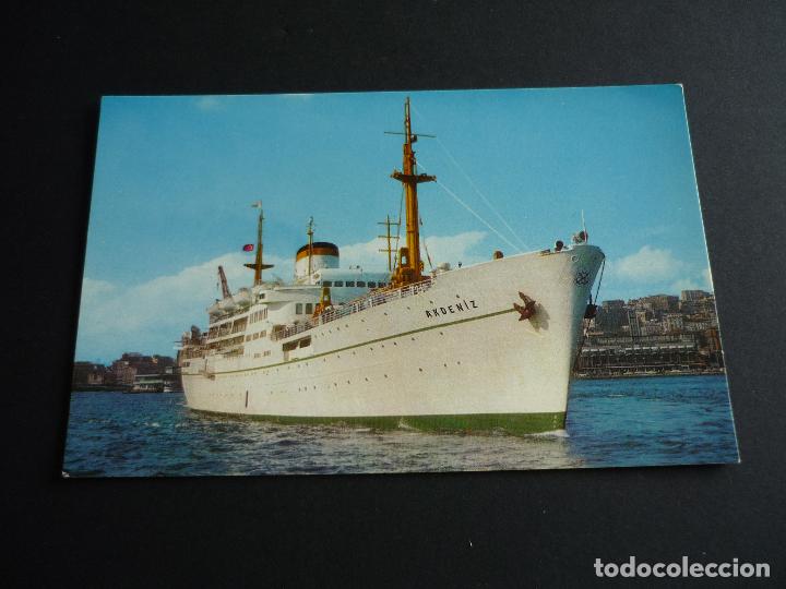 Postales: BARCO M/V AKDENIZ TURQUIA POSTAL - Foto 1