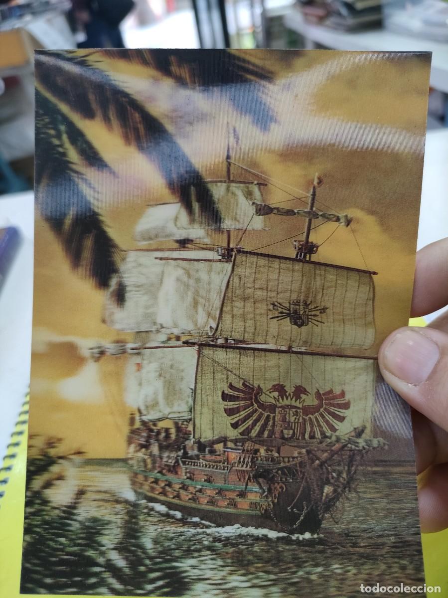 Postales: Postal Barco 3D vintage SC - Foto 1