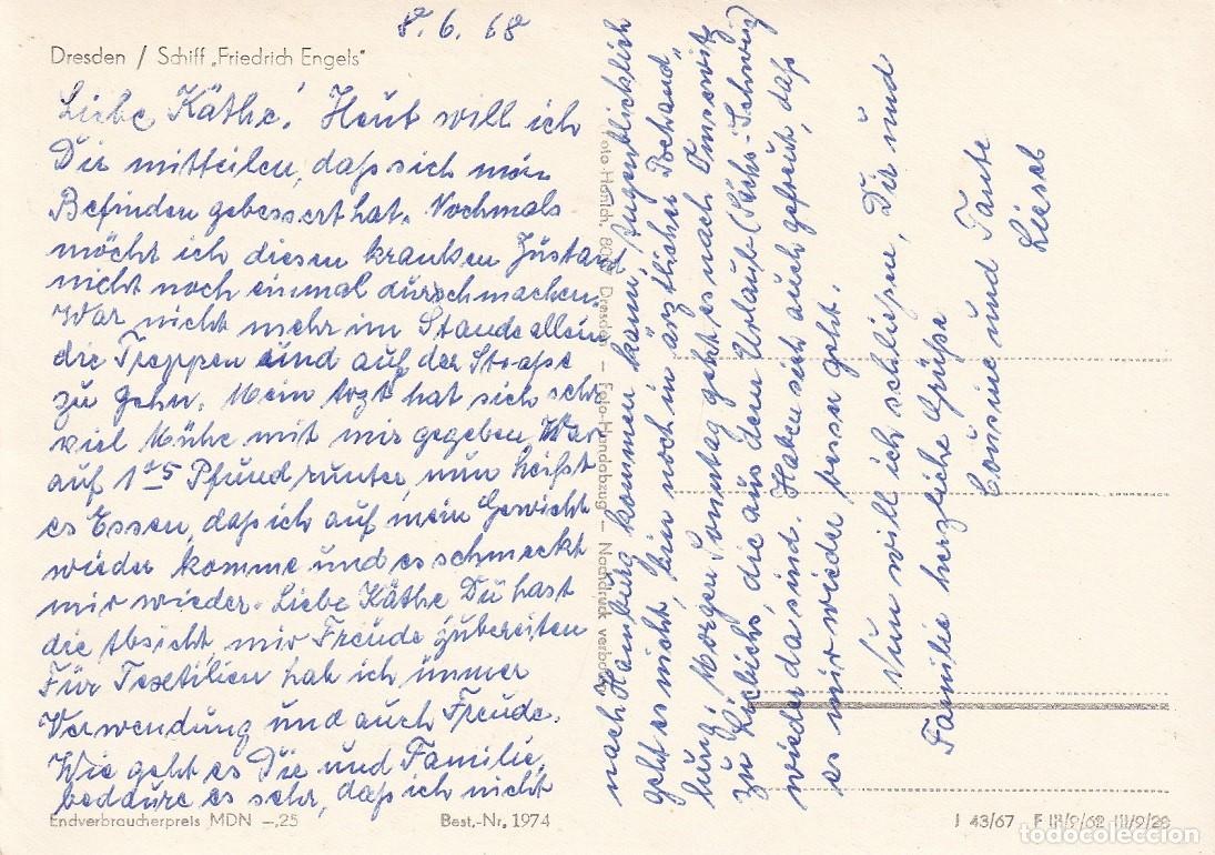 Postales: Dresden - Schiff Friedrich Engels - Foto 2