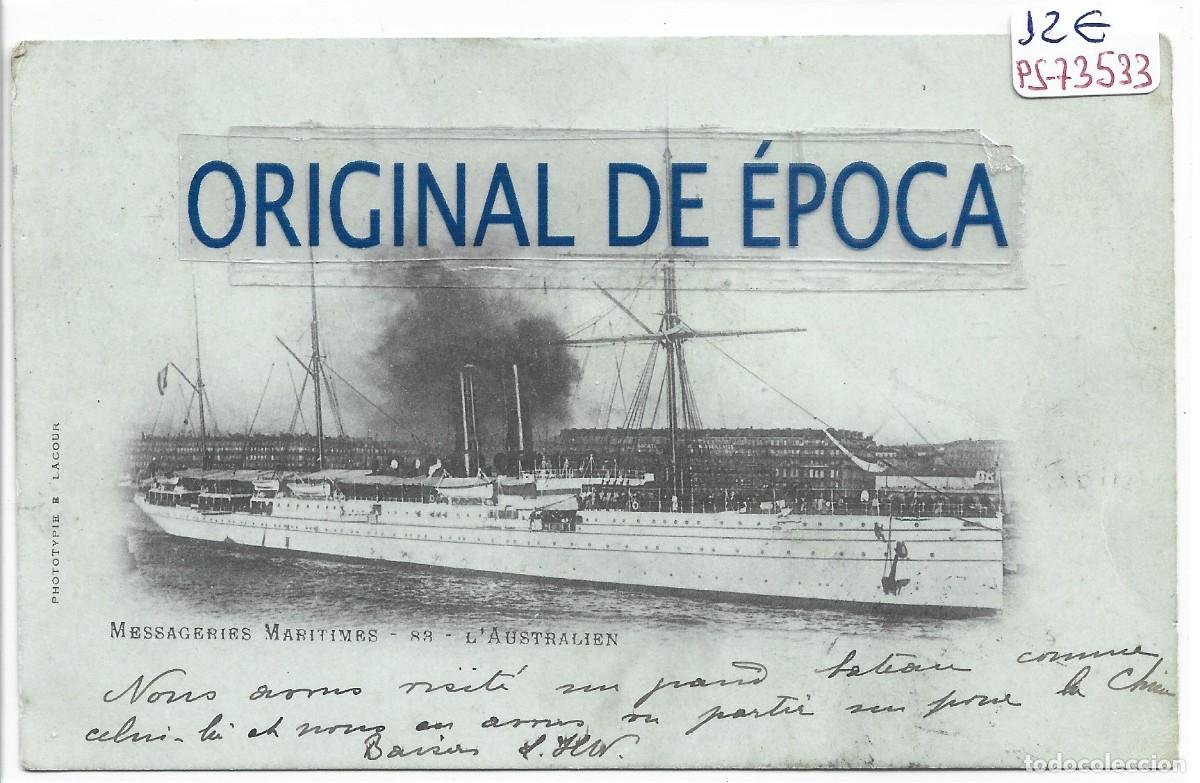 Postales: (PS-73533)POSTAL DE MESSAGERIES MARITEMES L&acute;AUSTRALIEN - Foto 1