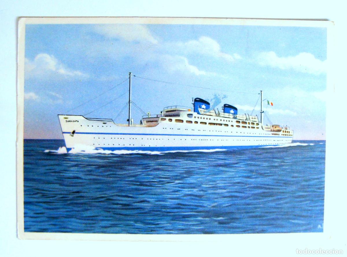 Postales: TARJETA POSTAL BARCO FLOTTA LAURO - Foto 1