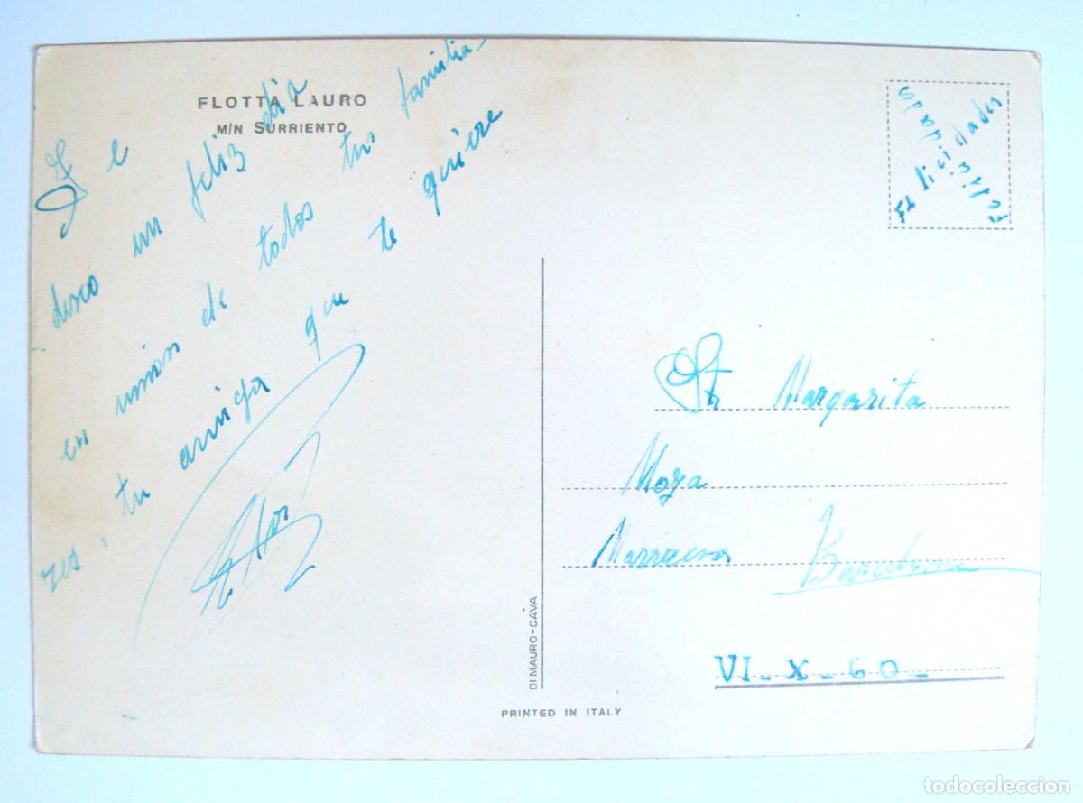 Postales: TARJETA POSTAL BARCO FLOTTA LAURO - Foto 2