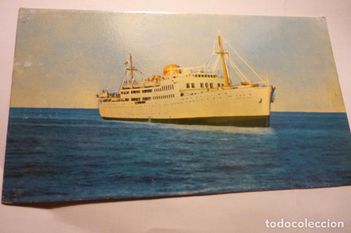 Postales: POSTAL BARCO CIUDAD DE CADIZ-CIRCULADA - Foto 1