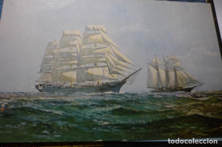 Postales: TARJETA TAMA&Ntilde;O POSTAL VELEROS - Foto 1