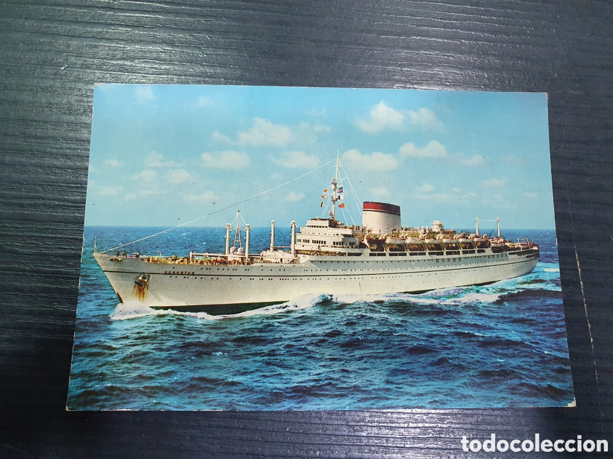 Postales: Postal Motonave Augustus. Italia. (L19) - Foto 1