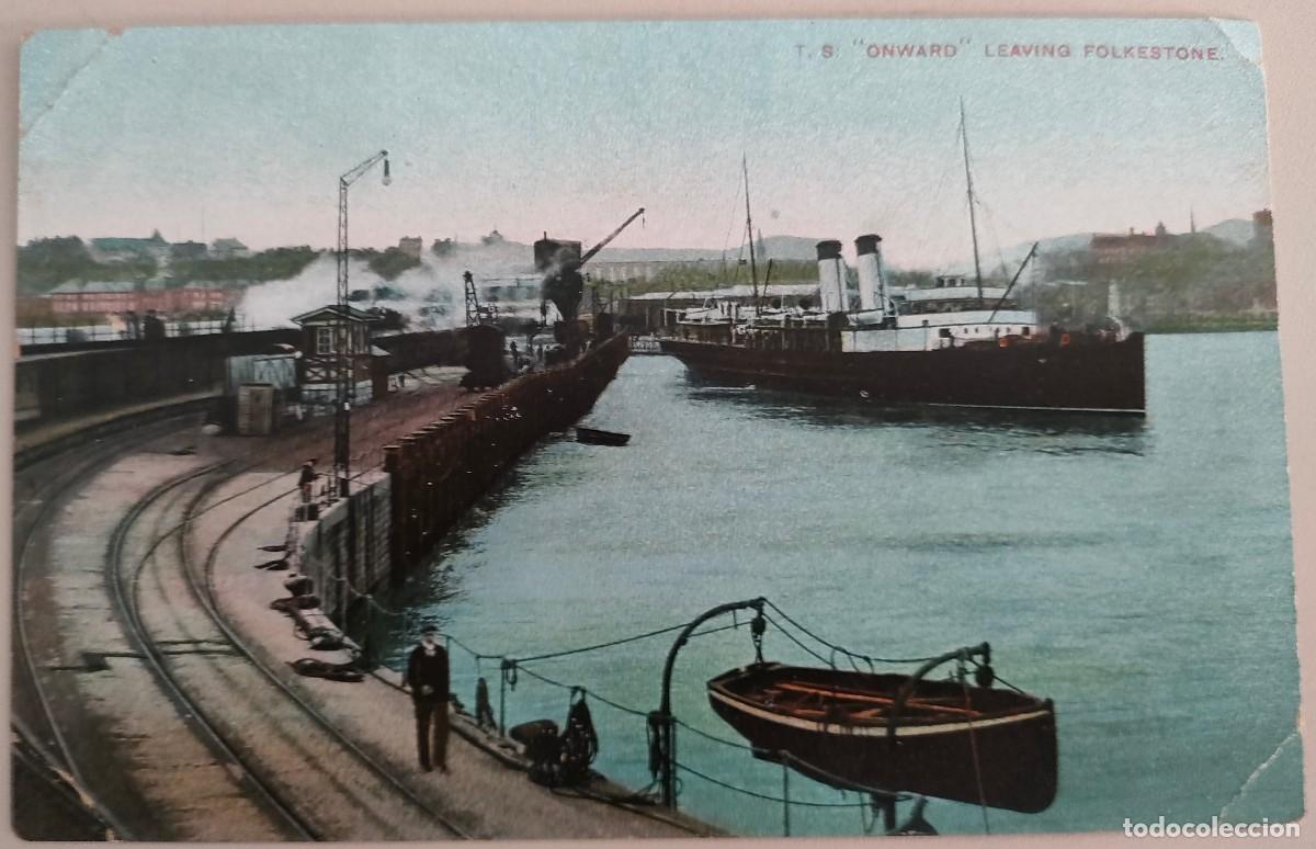 Postales: LOTE 4 POSTALES ANTIGUAS BARCOS - Foto 7