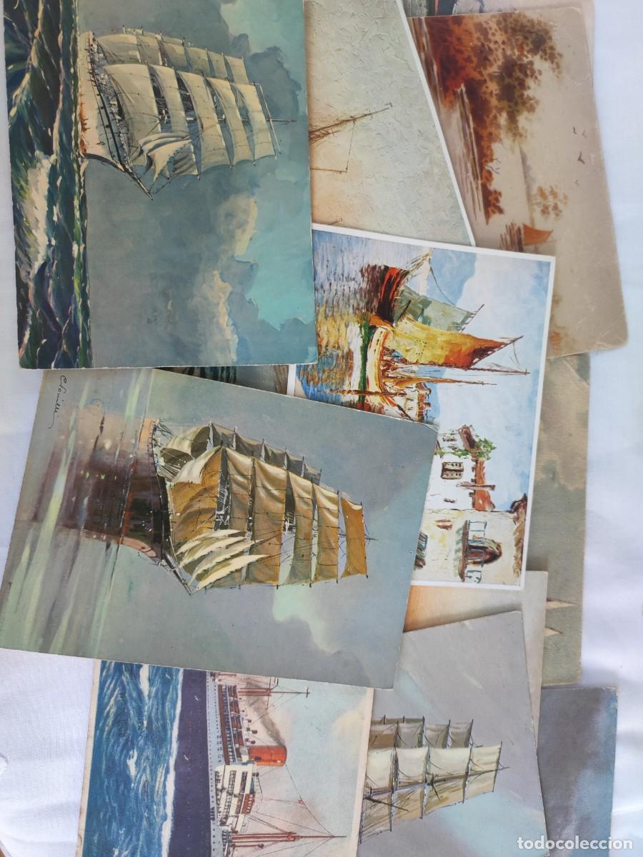 Postales: Lote de 15 postales variadas sobre Barcos y embarcaciones - Foto 1