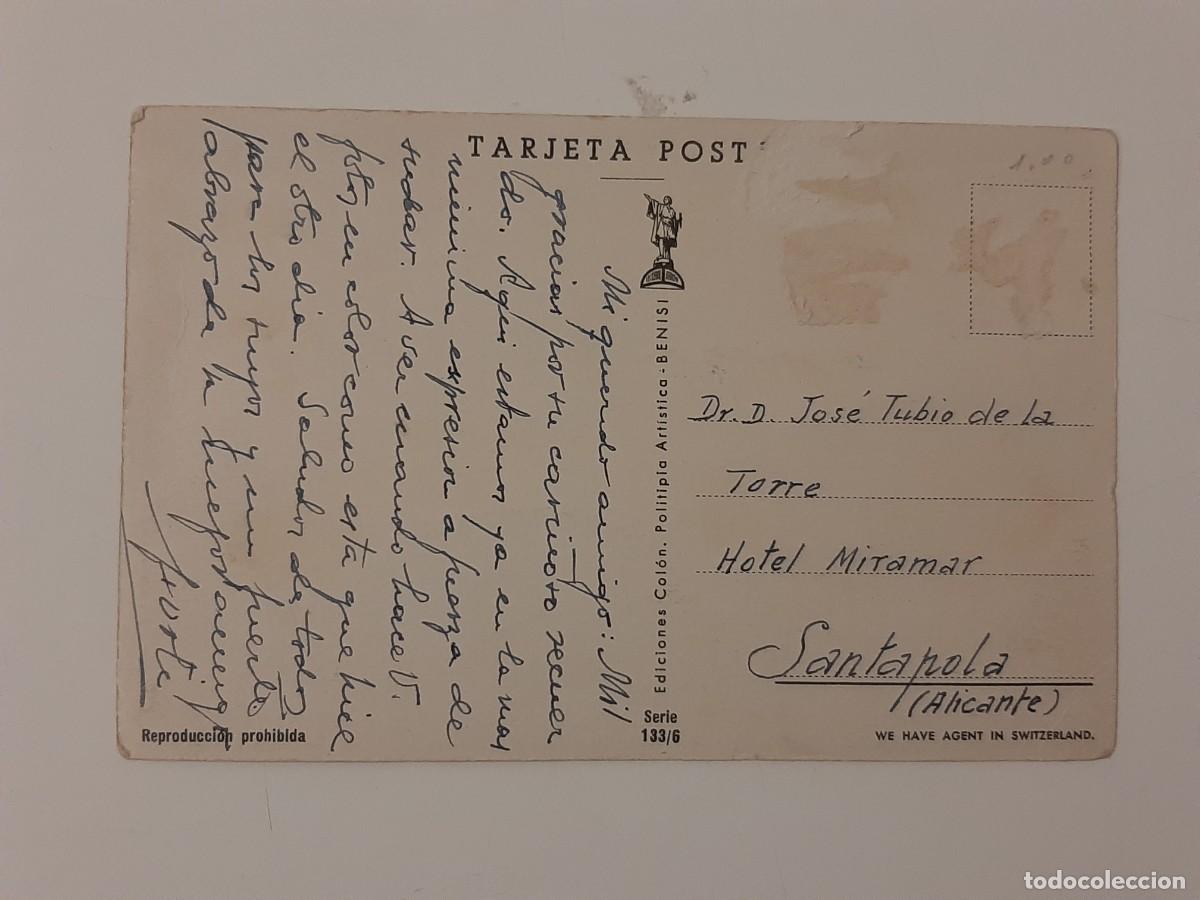 Postales: POSTAL VELEROS. CIRCULADA SIN SELLO - Foto 2