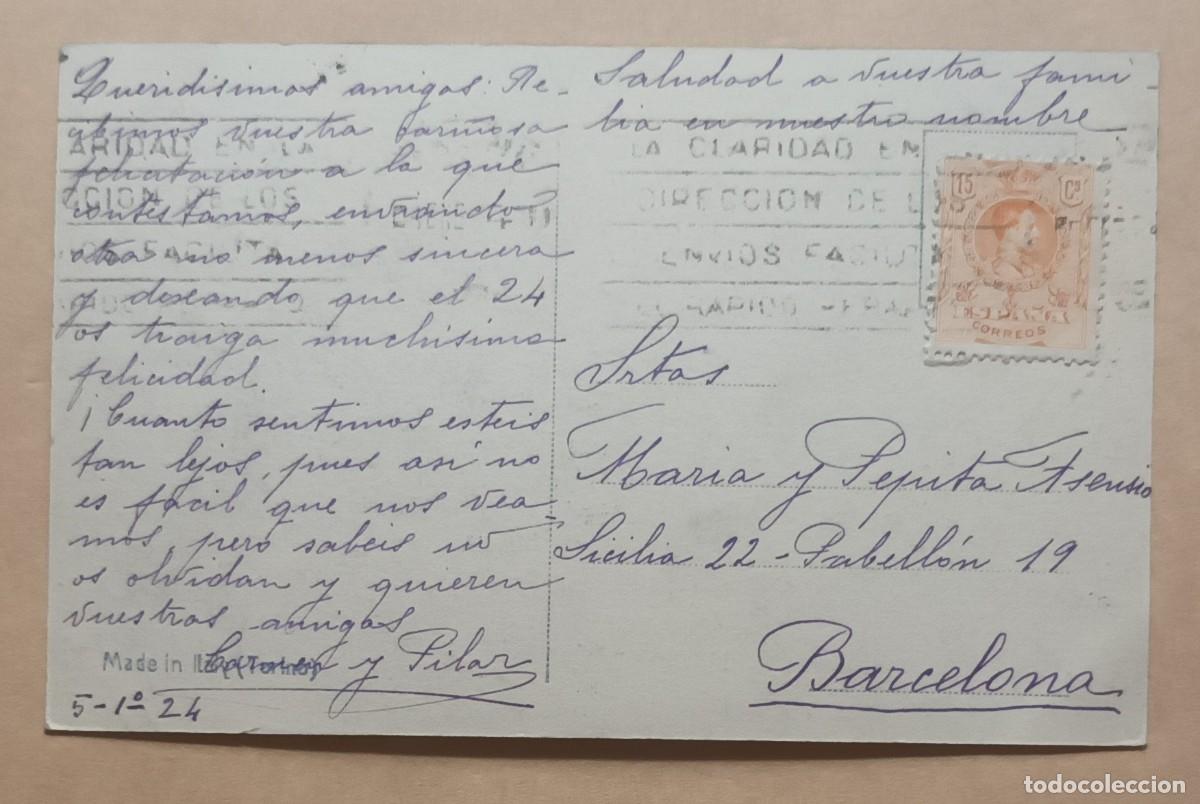 Postales: POSTAL - A&Ntilde;O 1924 - CON SELLO, CIRCULADA - Foto 2