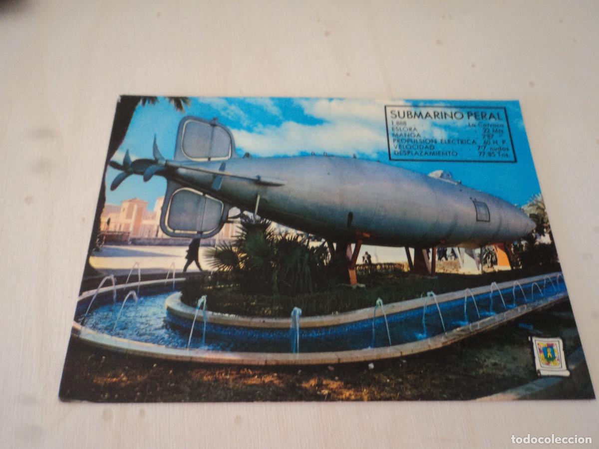 Postales: cartagena, submarino peral, ed. pergamino, circulada - Foto 1