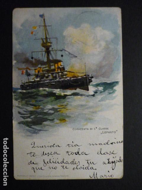 Postales: ACORAZADO DE PRIMERA CLASE LEPANTO POSTAL - Foto 1