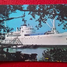 Postales: POSTAL POST CARD BARCO SHIP BOAT..NAVEGACIÓN NAVIGATION M. V. LOGOS..PRINTED IN ENGLAND..BUQUE..VER.