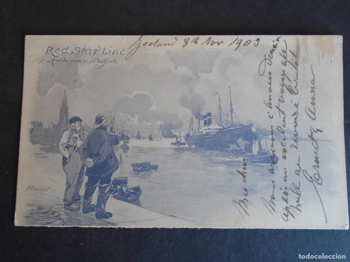Postales: (PS-74098)POSTAL ILUSTRADA RED STAR LINE - Foto 1