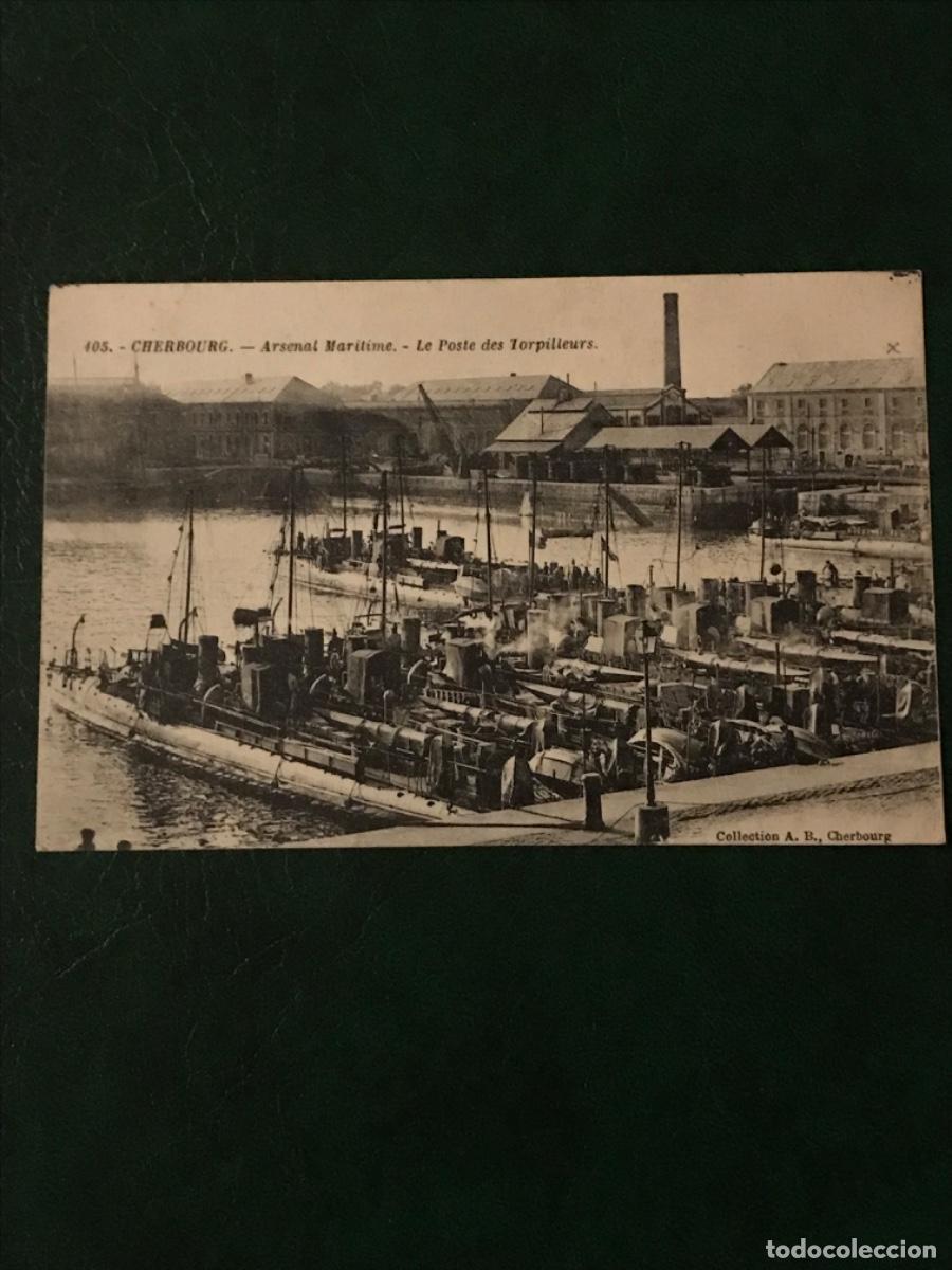 Postales: Tarjeta postal Francia Cherbourg - Foto 1