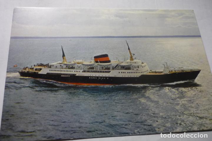 Postales: postal barco extranjera kong olav v - Foto 1