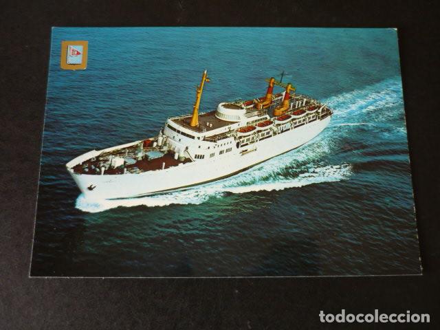 Postales: COMPA&Ntilde;IA TRANSMEDITERRANEA B/M CIUDAD DE COMPOSTELA - Foto 1