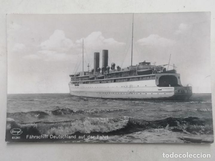 Postales: POSTAL BUQUE ALEMAN DE VIAJE, CIRCULADA 1930 - Foto 1