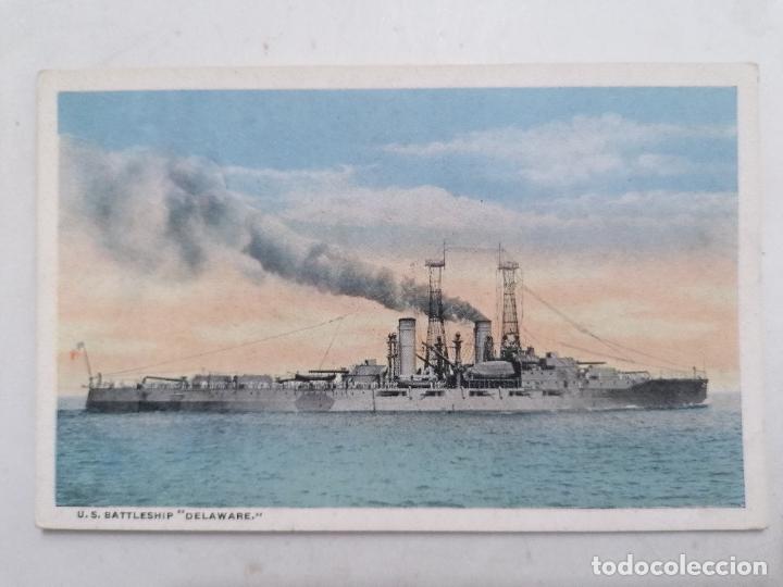 Postales: POSTAL U. S. ACORAZADO - DELAWARE - Foto 1