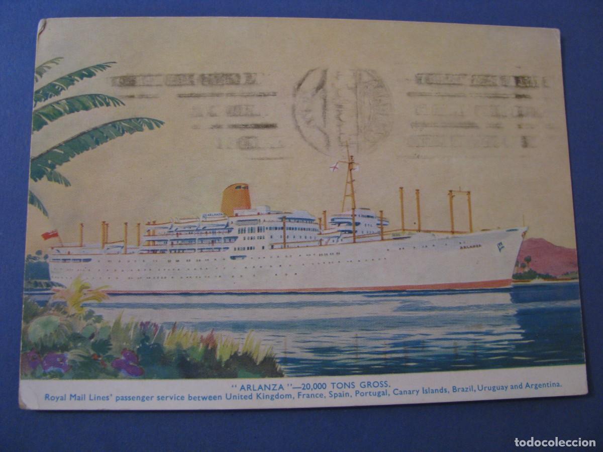 Postales: POSTAL DE ROYAL MAIL LINES. ARLANZA. CIRCULADA. - Foto 1
