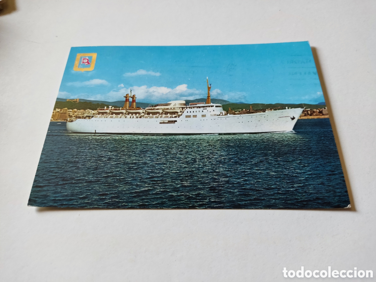 Postales: Postal barco compa&ntilde;&iacute;a transmediterr&aacute;nea - Foto 1