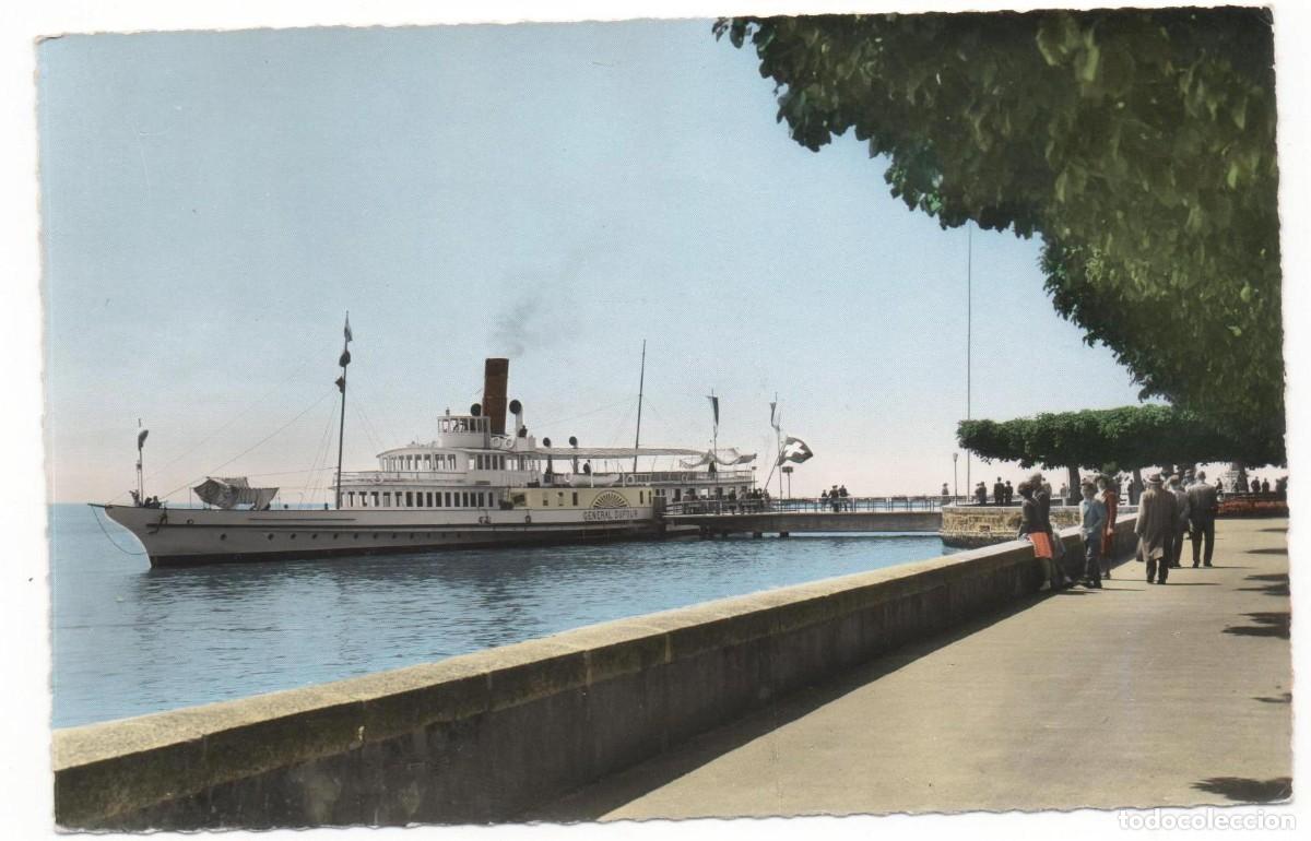 Postales: Puerto de Morgues (Suiza)-sin circular- - Foto 1