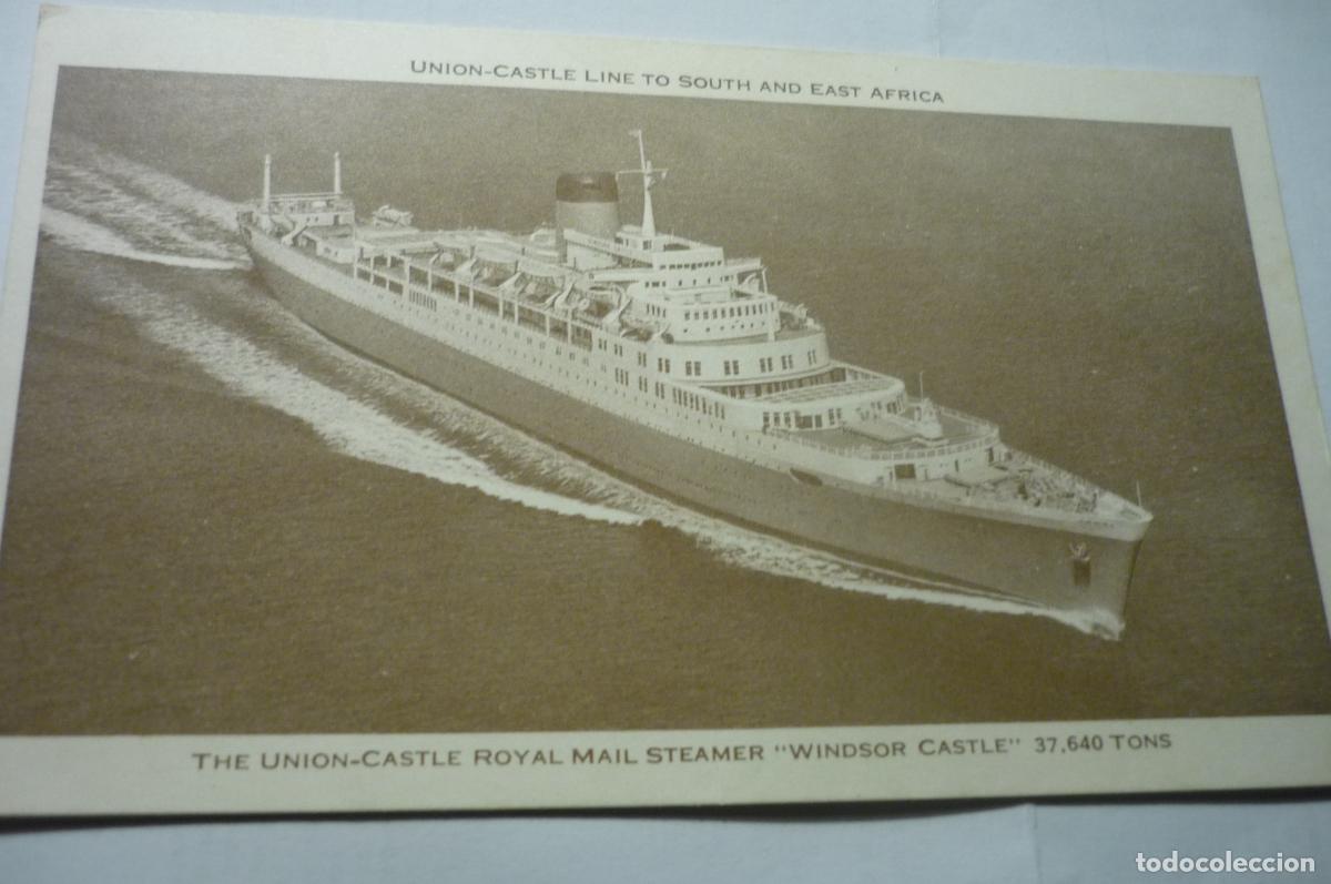 Postales: postal extranjera barco windsor castle - escrita - Foto 1