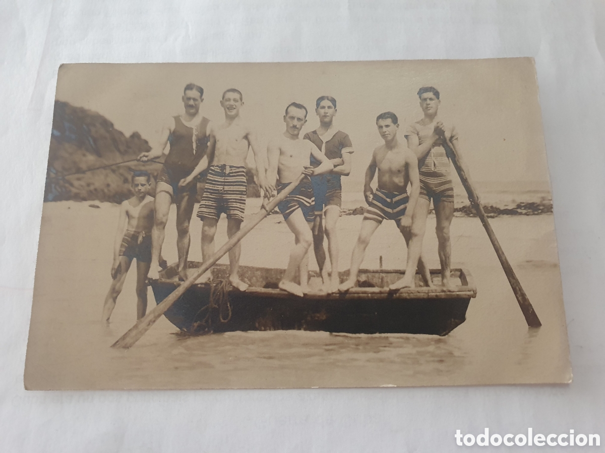 Postales: Postal hombres en barca. (L85) - Foto 1