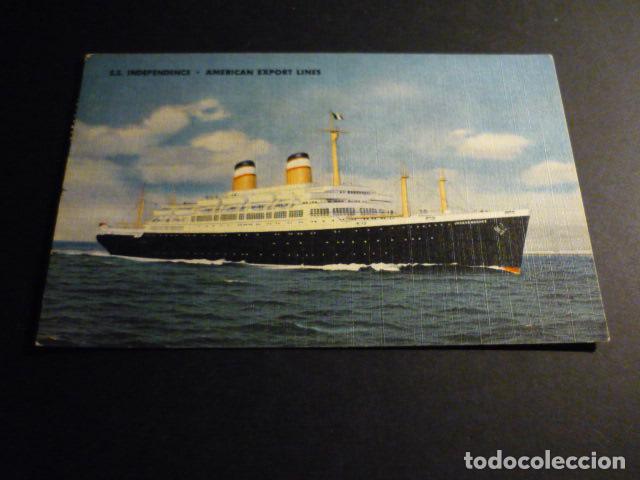 Postales: BARCO S.S INDEPENDENCE AMERICAN EXPORT LINES - Foto 1
