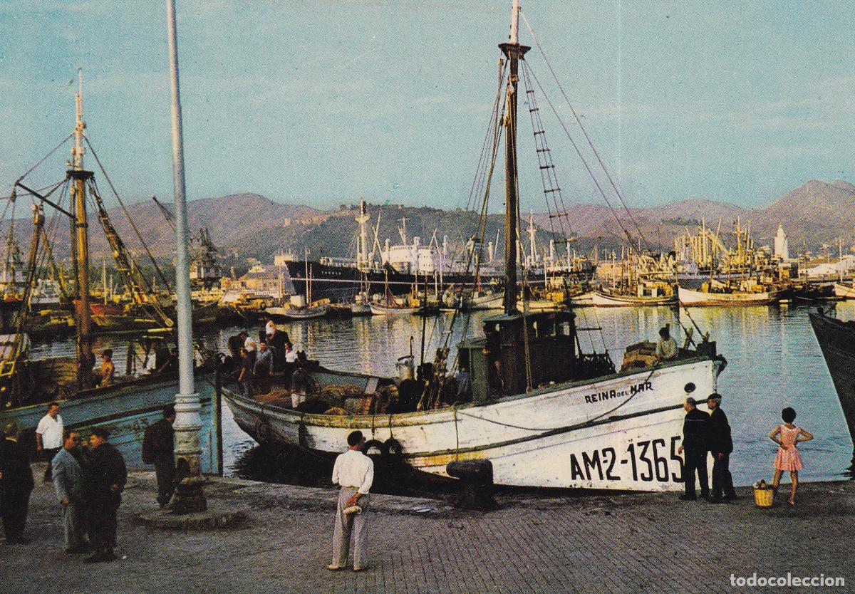 Postales: BARCO PESCA PUERTO MALAGA - Foto 1