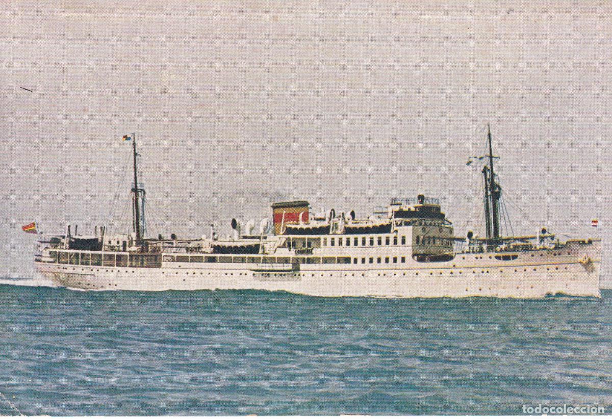 Postales: BARCO COMPA&Ntilde;IA TRANSMEDITERRANEA - Foto 1