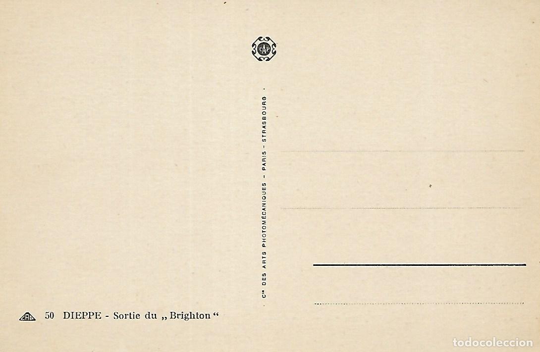 Postales: ANTIGUA POSTAL-DIEPPE SALIENDO DE BRIGHTON - Foto 2