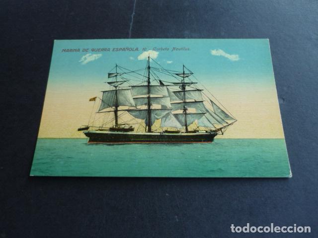 Postales: MARINA DE GUERRA ESPA&Ntilde;OLA CORBETA NAUTILUS - Foto 1