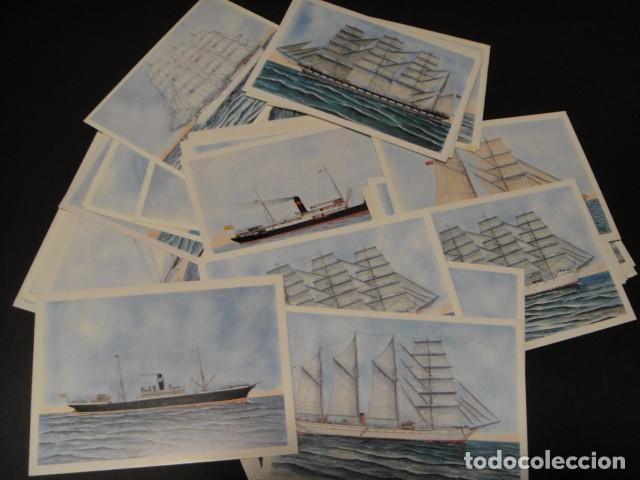 Postales: barcos - lote de 45 postales - sin circular - Foto 1