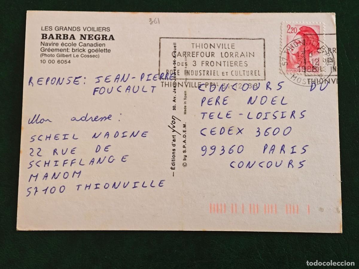 Postales: Postal Barcos Barba Negra - Foto 2