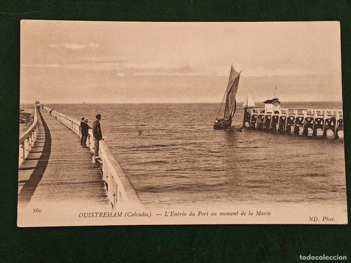 Postales: Postal de Francia Barcos Ouistreham - Foto 1