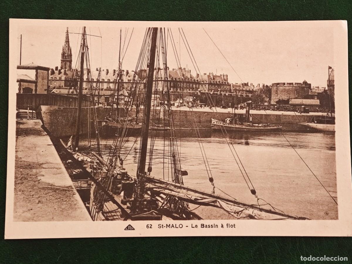 Postales: Postal de Francia Barcos St.Malo - Foto 1