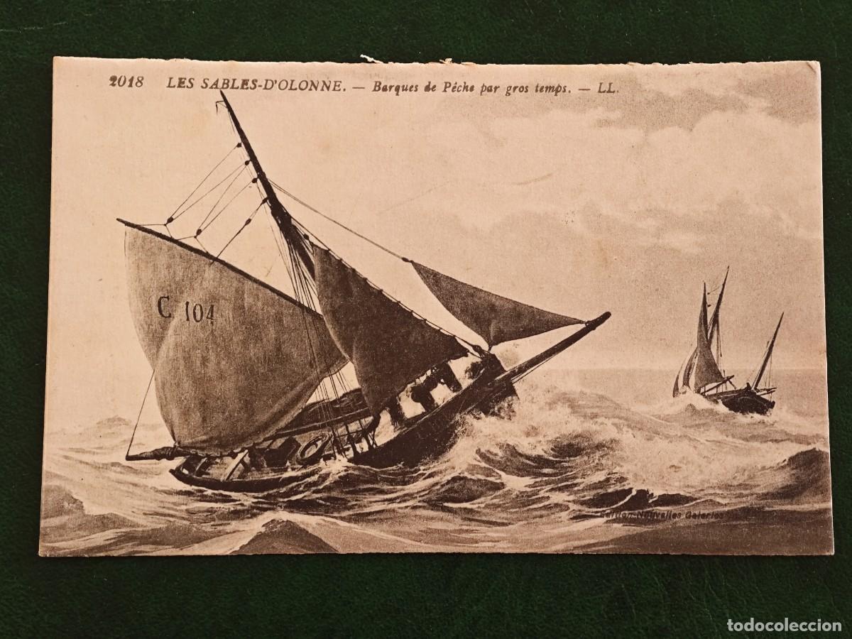 Postales: Postal de Francia Barcos Les Sables DOlonne - Foto 1