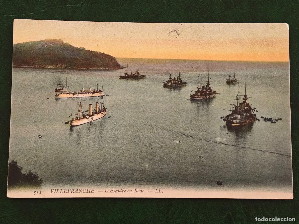 Postales: Postal de Francia Barcos Villefranche - Foto 1