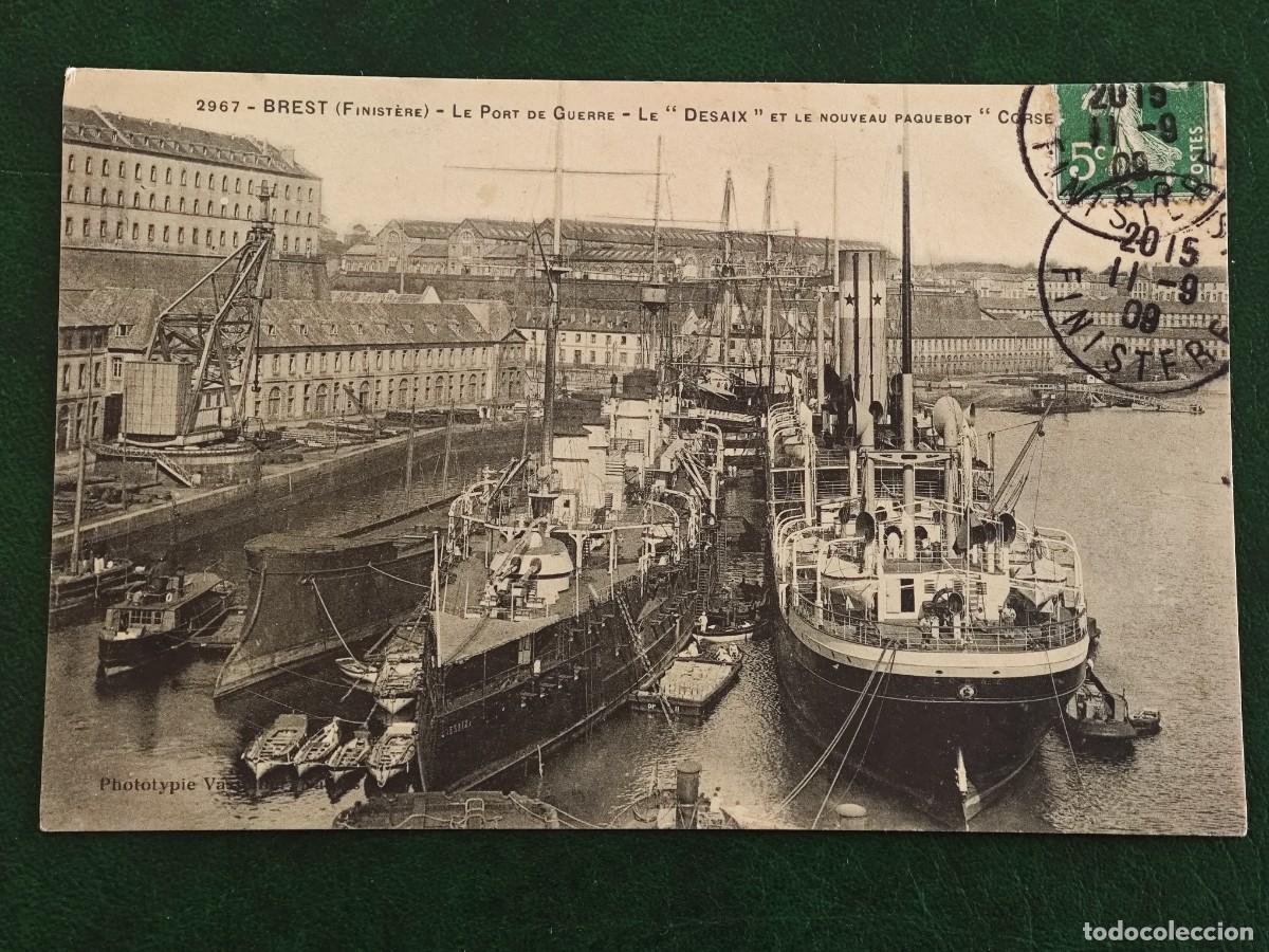 Postales: Postal de Francia Barcos Brest - Foto 1