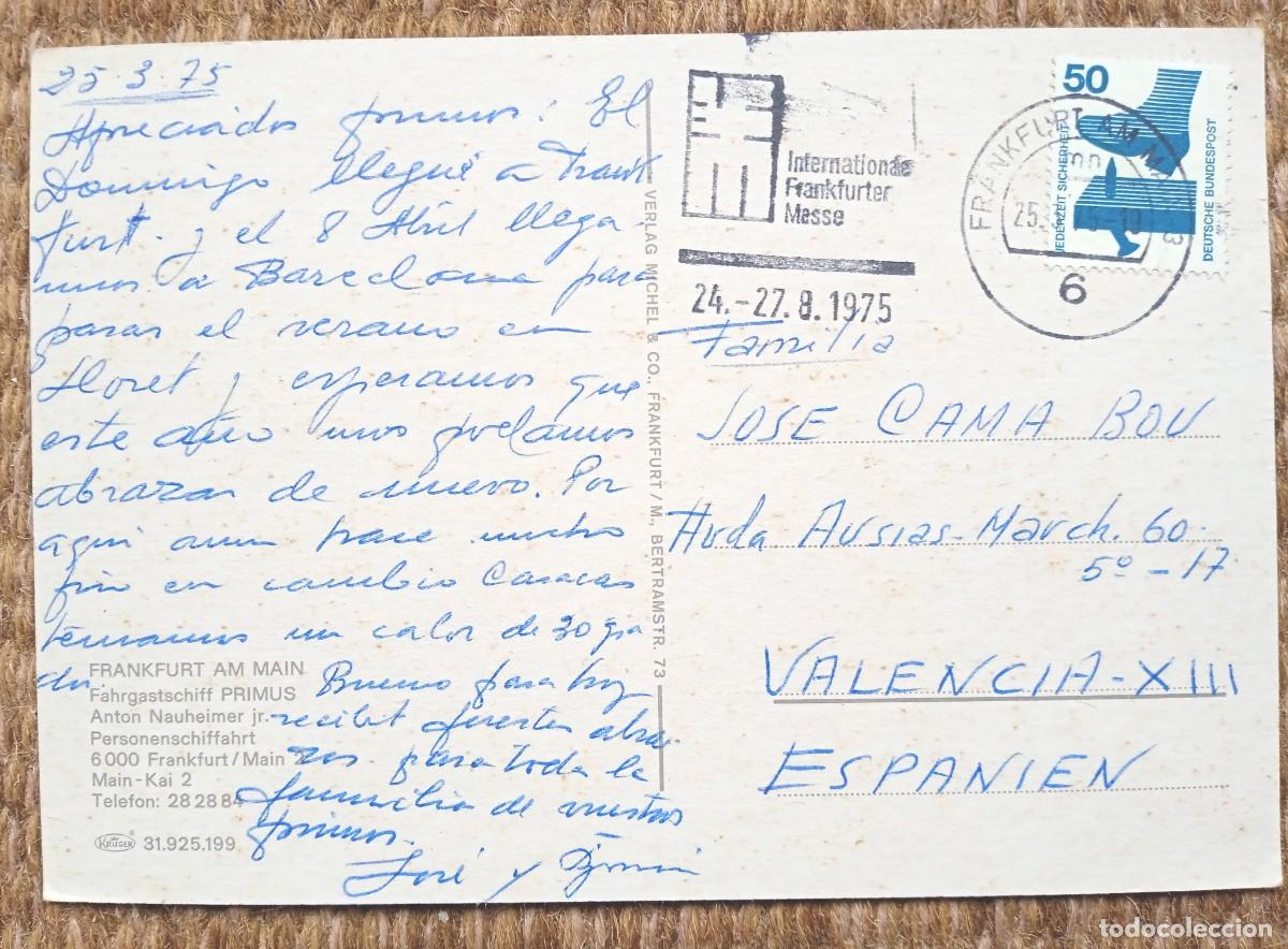 Postales: BUQUE DE PASAJEROS - PRIMUS - FRANKFURT - Foto 2