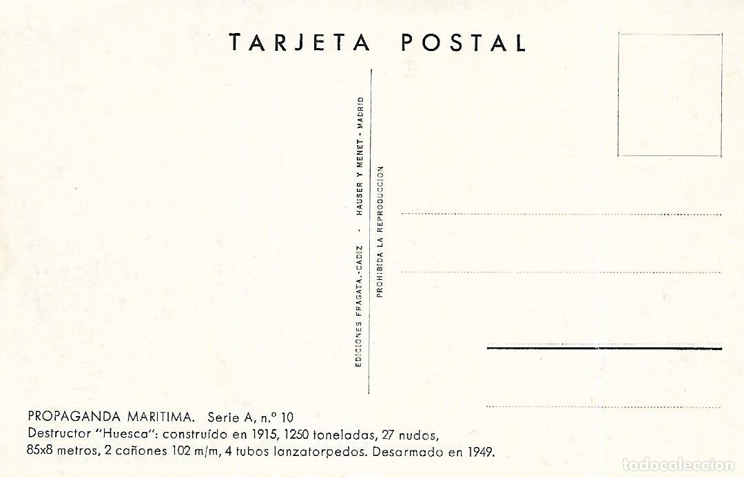 Postales: ARMADA ESPA&Ntilde;OLA - DESTRUCTOR &rdquo;HUESCA&rdquo; - Foto 2