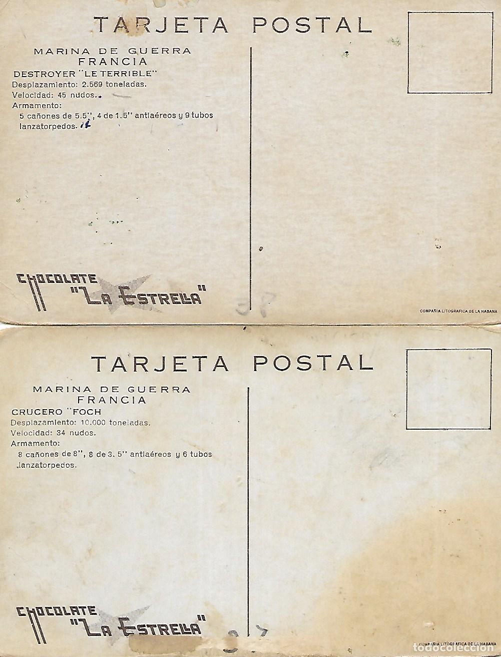Postales: PAREJA DE POSTALES DE CHOCOLATE &rdquo;LA ESTRELLA&rdquo; - Foto 2