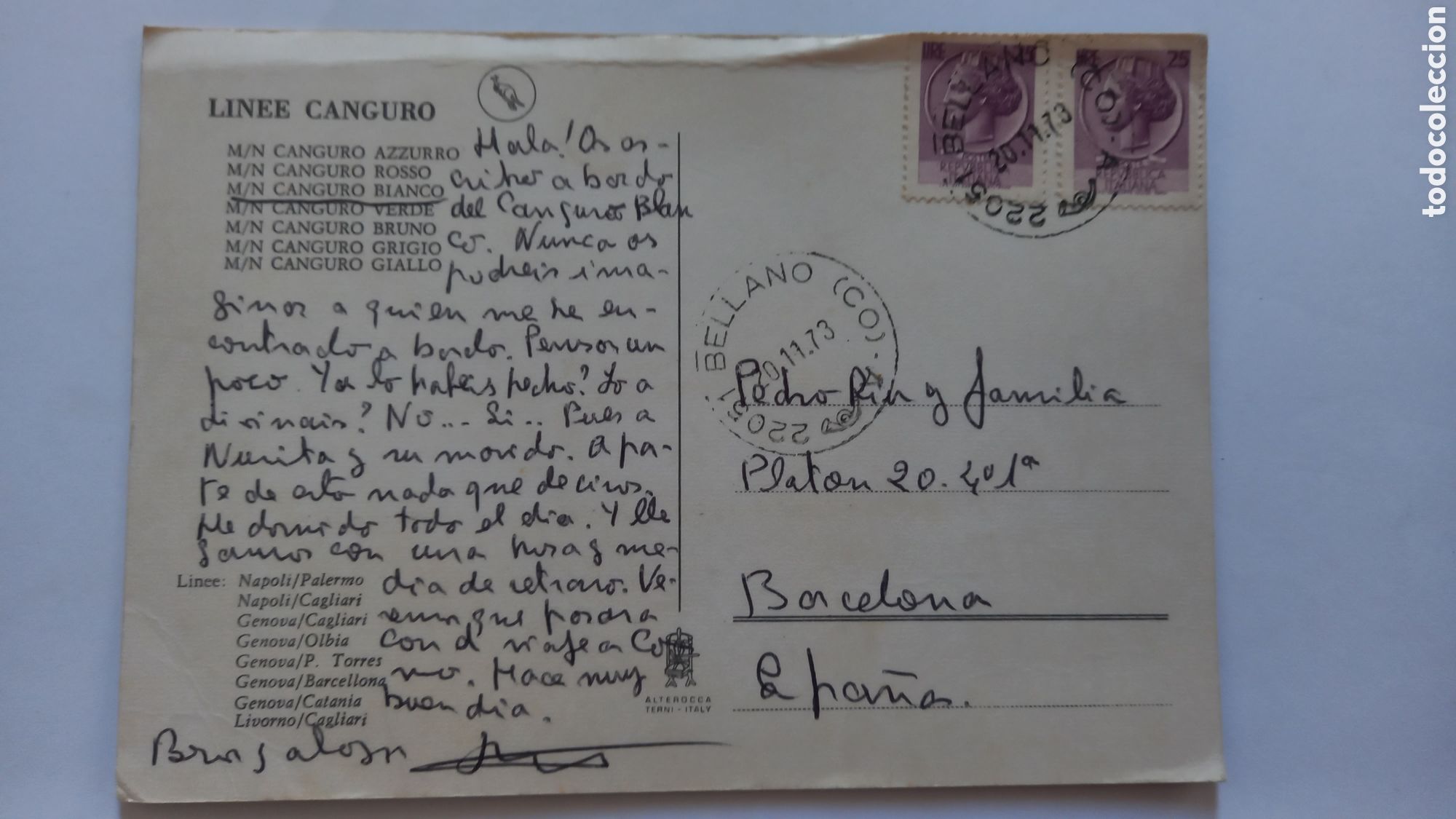 Postales: Postal buque Canguro. - Foto 2