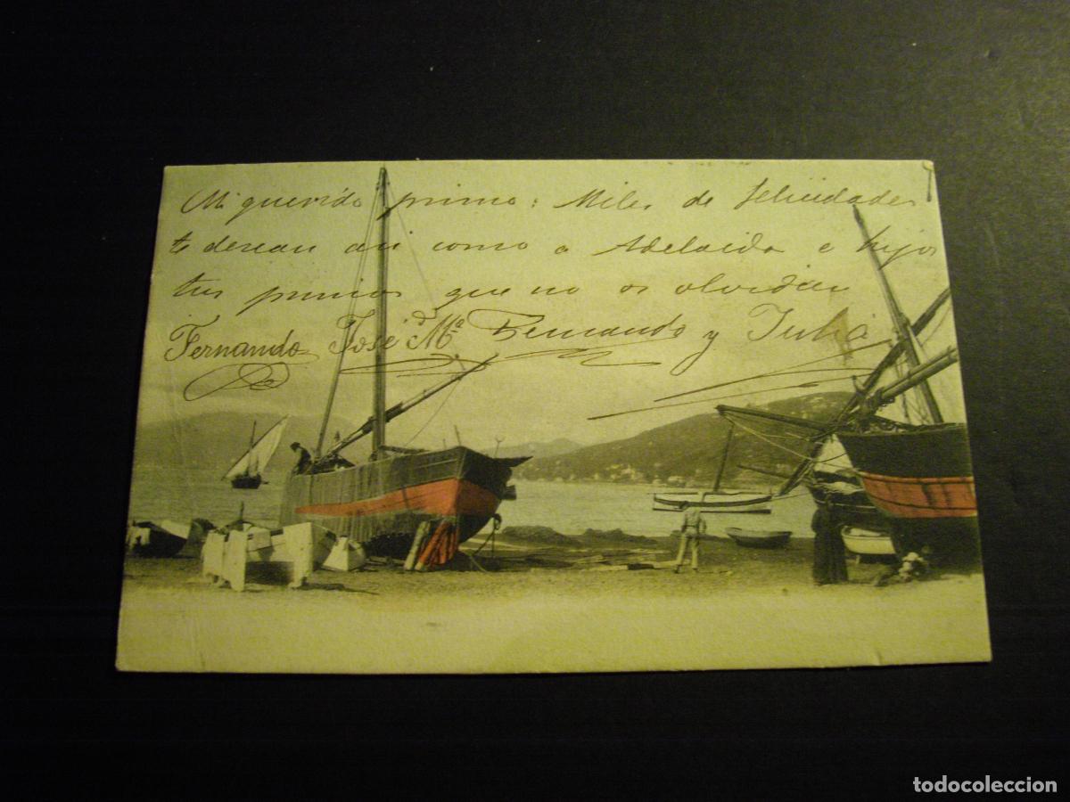 Postales: BARCOS Y RIA REVERSO SIN DIVIDIR POSTAL - Foto 1
