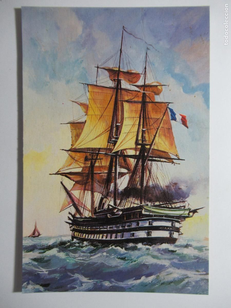 Postales: Postal barco pintura - Foto 1