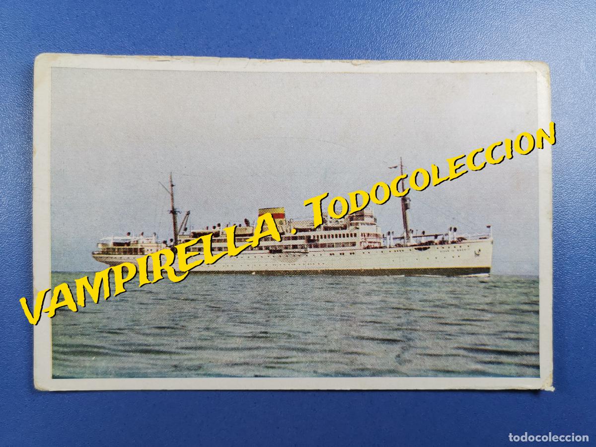 Postales: POSTAL DE BARCO TRANSMEDITERRANEA---VILLA DE MADRID - Foto 1
